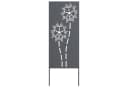 vidaXL Sichtschutz Garten Stahl Anthrazit 50 x 140 cm Bild 4