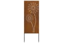 vidaXL Wandbild Garten Sichtschutz-Leinwand Rostig 50 x 140 cm Wetterfeststahl Bild 4