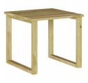 vidaXL Gartentisch Beistelltisch Natur Imprägniertes Kiefernholz Bild 2