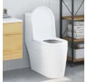 vidaXL WC-Sitz Toilettensitz Verstellbar Weiß Polypropylen Bild 1