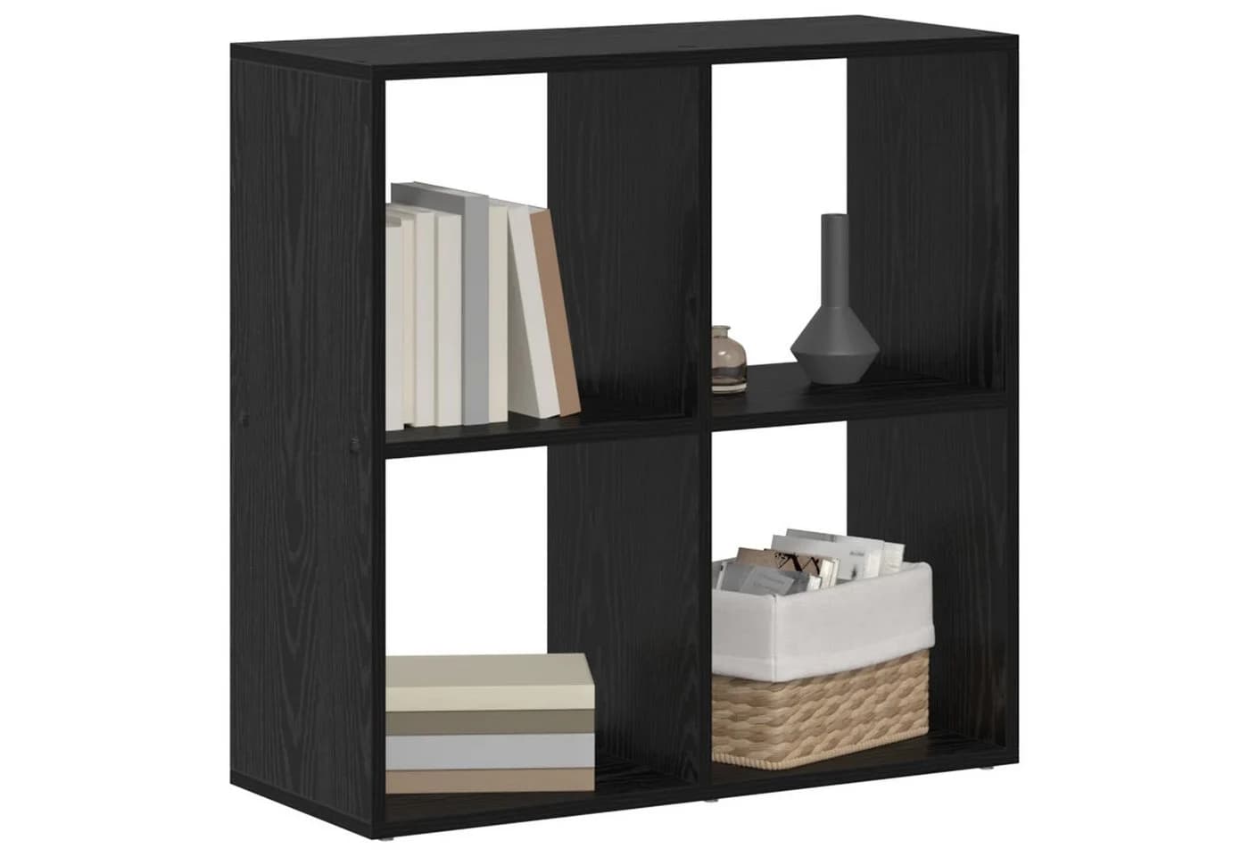 vidaXL Bücherregal Schwarz Eichen-Optik 4 Regale - Bild 3