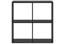 vidaXL Bücherregal Schwarz Eichen-Optik 4 Regale Bild 5