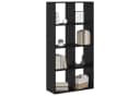 vidaXL Bücherregal 8 Ebenen Schwarz Eichen-Optik Holzwerkstoff Bild 3