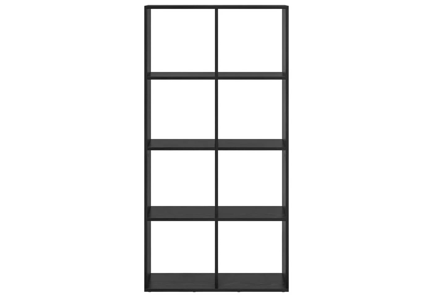 vidaXL Bücherregal 8 Ebenen Schwarz Eichen-Optik Holzwerkstoff - Bild 5