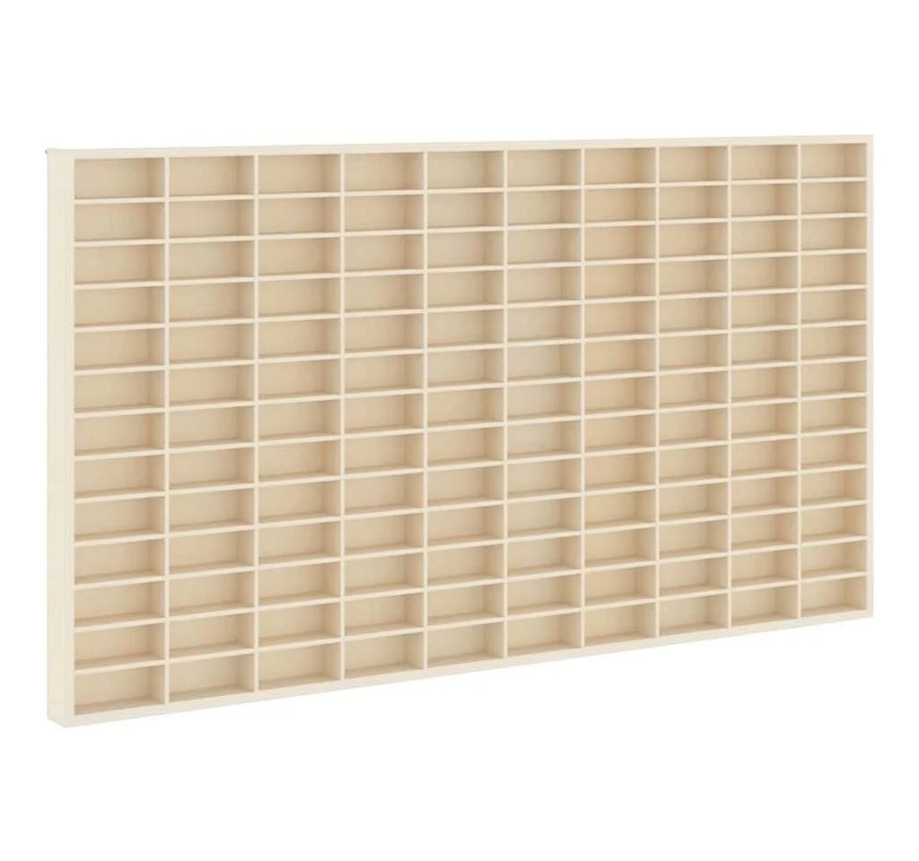 vidaXL Wanddisplay-Case Beige Holzwerkstoff Modern - Bild 2