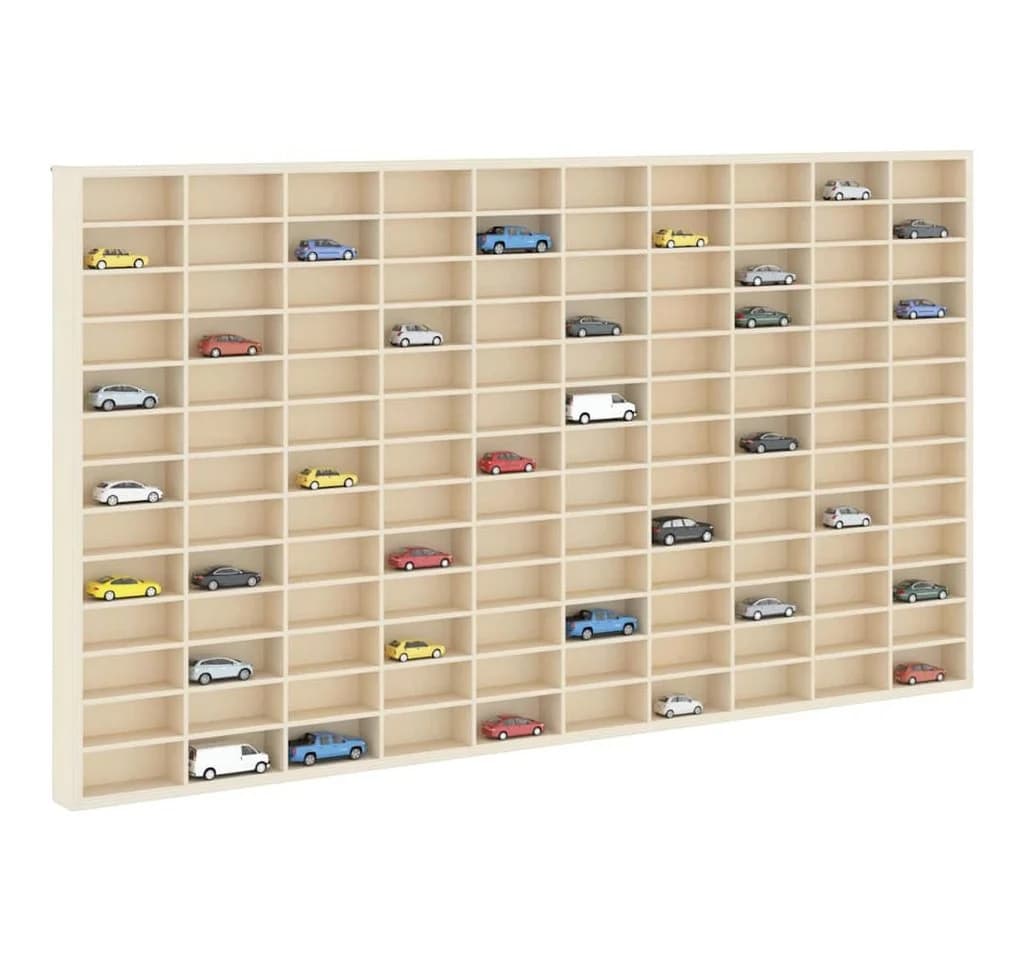 vidaXL Wanddisplay-Case Beige Holzwerkstoff Modern - Bild 3