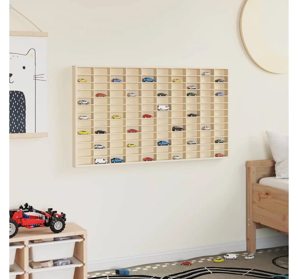 vidaXL Wanddisplay-Case Beige Holzwerkstoff Modern - Bild 4