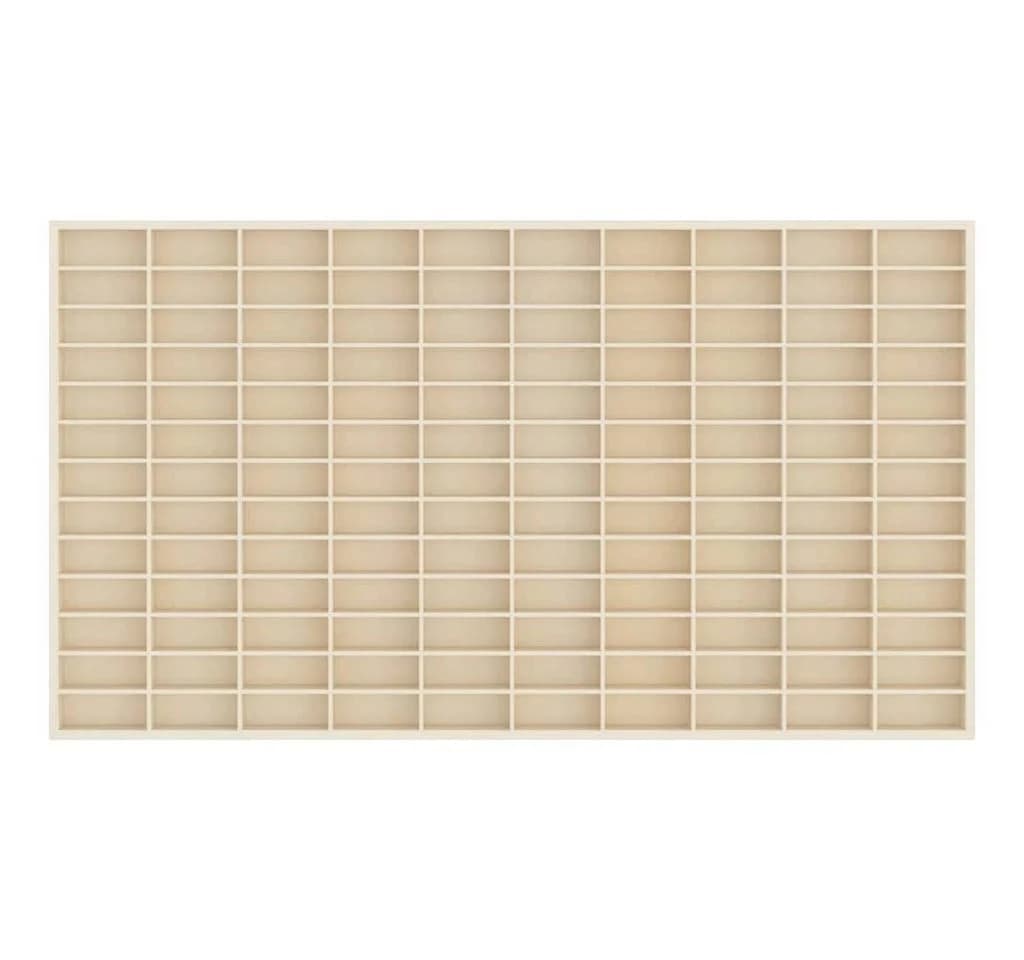 vidaXL Wanddisplay-Case Beige Holzwerkstoff Modern - Bild 5