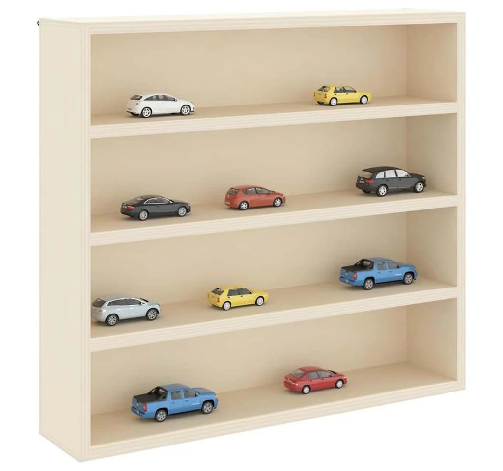 vidaXL Wanddisplay Regal Beige 3-fach Holzwerkstoff - Bild 3