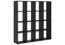 vidaXL Bücherregal Schwarz Eichen-Optik 137,5 x 29 x 137,5 cm Bild 2