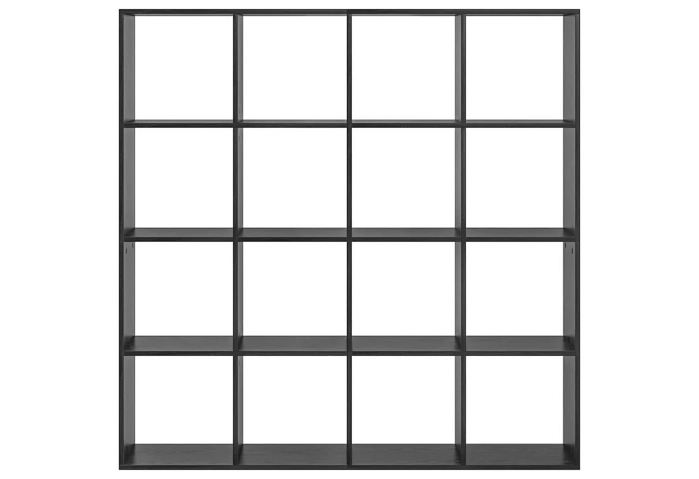 vidaXL Bücherregal Schwarz Eichen-Optik 137,5 x 29 x 137,5 cm - Bild 5