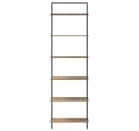 vidaXL Bücherregal Artisan-Eiche Schwarz Stahl 6 Regale Modern Bild 5