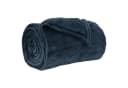 vidaXL Bettüberwurf Wohndecke Marineblau Fleece Bild 2