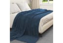 vidaXL Bettüberwurf Wohndecke Marineblau Fleece Bild 3