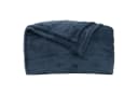 vidaXL Bettüberwurf Wohndecke Marineblau Fleece Bild 4
