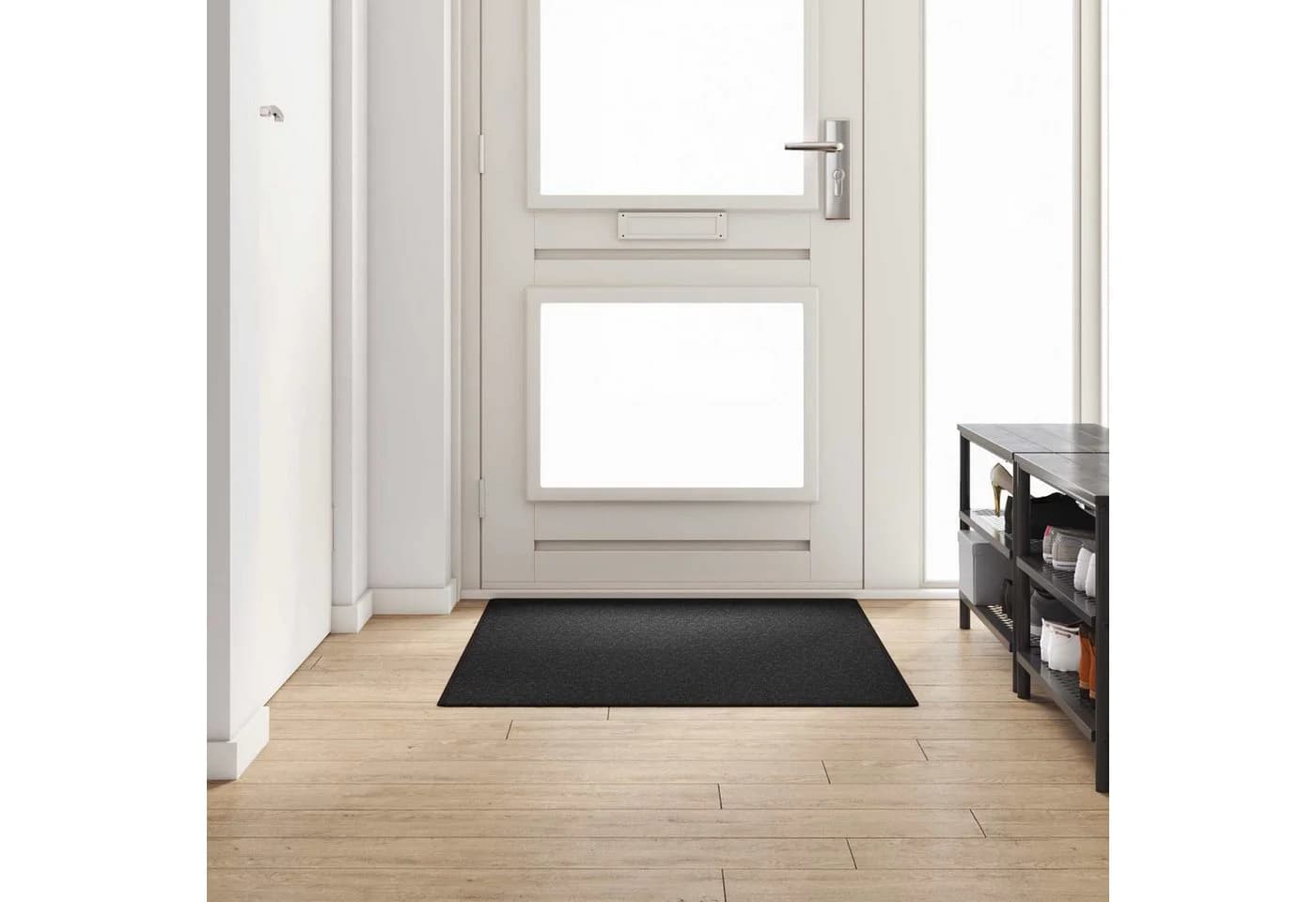 vidaXL Teppichläufer Anthrazit 100x150 cm Polypropylen