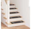 vidaXL Stufenmatte Selbstklebend Treppenschoner Anthrazit 15er Set Bild 1