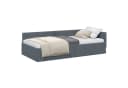vidaXL Eckbettgestell Dunkelgrau 80x200 cm Bild 2
