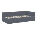 vidaXL Eckbettgestell Dunkelgrau 80x200 cm Bild 4
