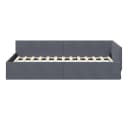 vidaXL Eckbettgestell Dunkelgrau 80x200 cm Bild 5