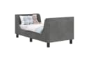 vidaXL Bett Kinderbettgestell mit Kopfteil Dunkelgrau 70 x 140 cm Samt Bild 2