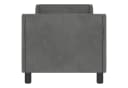 vidaXL Bett Kinderbettgestell mit Kopfteil Dunkelgrau 70 x 140 cm Samt Bild 5