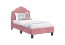 vidaXL Kinderbettgestell Rosa 70 x 140 cm Samt Bild 2