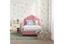 vidaXL Kinderbettgestell Rosa 70 x 140 cm Samt Bild 3