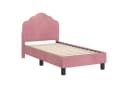 vidaXL Kinderbettgestell Rosa 70 x 140 cm Samt Bild 4