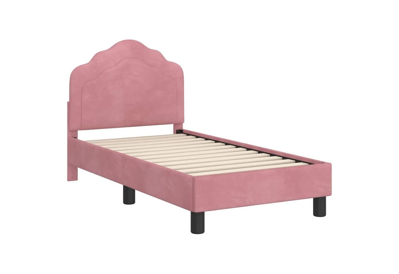 vidaXL Kinderbettgestell Rosa 70 x 140 cm Samt - Bild 4