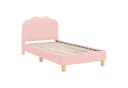 vidaXL Kinderbettgestell Rosa mit Kopfteil und Lattenrost Bild 2