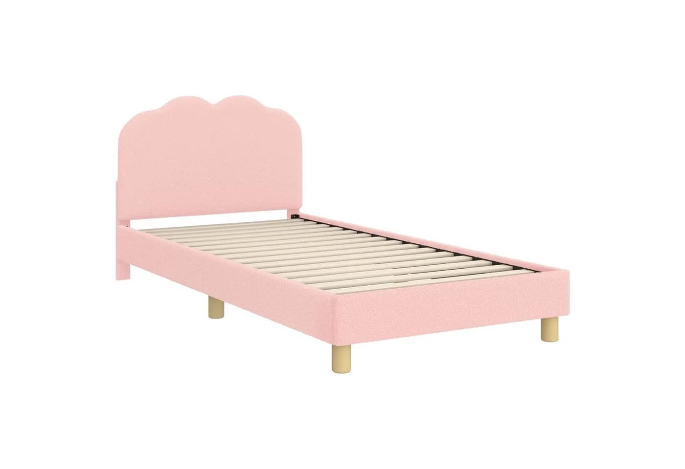 vidaXL Kinderbettgestell Rosa mit Stauraumkopfteil und Lattenrost - Bild 2