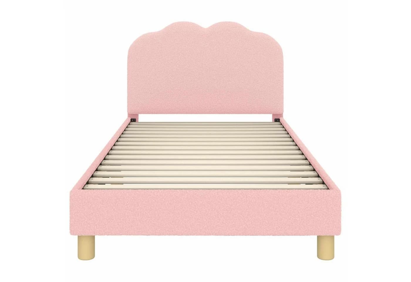 vidaXL Kinderbettgestell Rosa mit Stauraumkopfteil und Lattenrost - Bild 4
