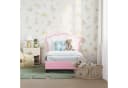 vidaXL Bett Kinderbettgestell Rosa mit Kopfteil Bild 3
