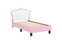 vidaXL Bett Kinderbettgestell Rosa mit Kopfteil Bild 4