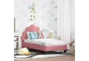 vidaXL Kinderbettgestell Rosa 70 x 140 cm Samt Bild 1