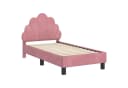 vidaXL Kinderbettgestell Rosa 70 x 140 cm Samt Bild 4