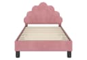 vidaXL Kinderbettgestell Rosa mit Kopfteil und Lattenrost Bild 5