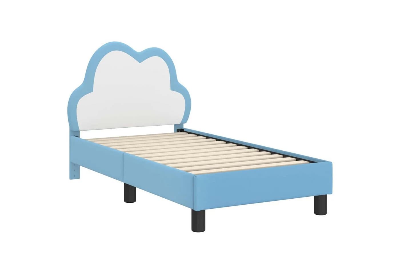 vidaXL Kinderbettgestell Blau mit Kopfteil - Bild 4