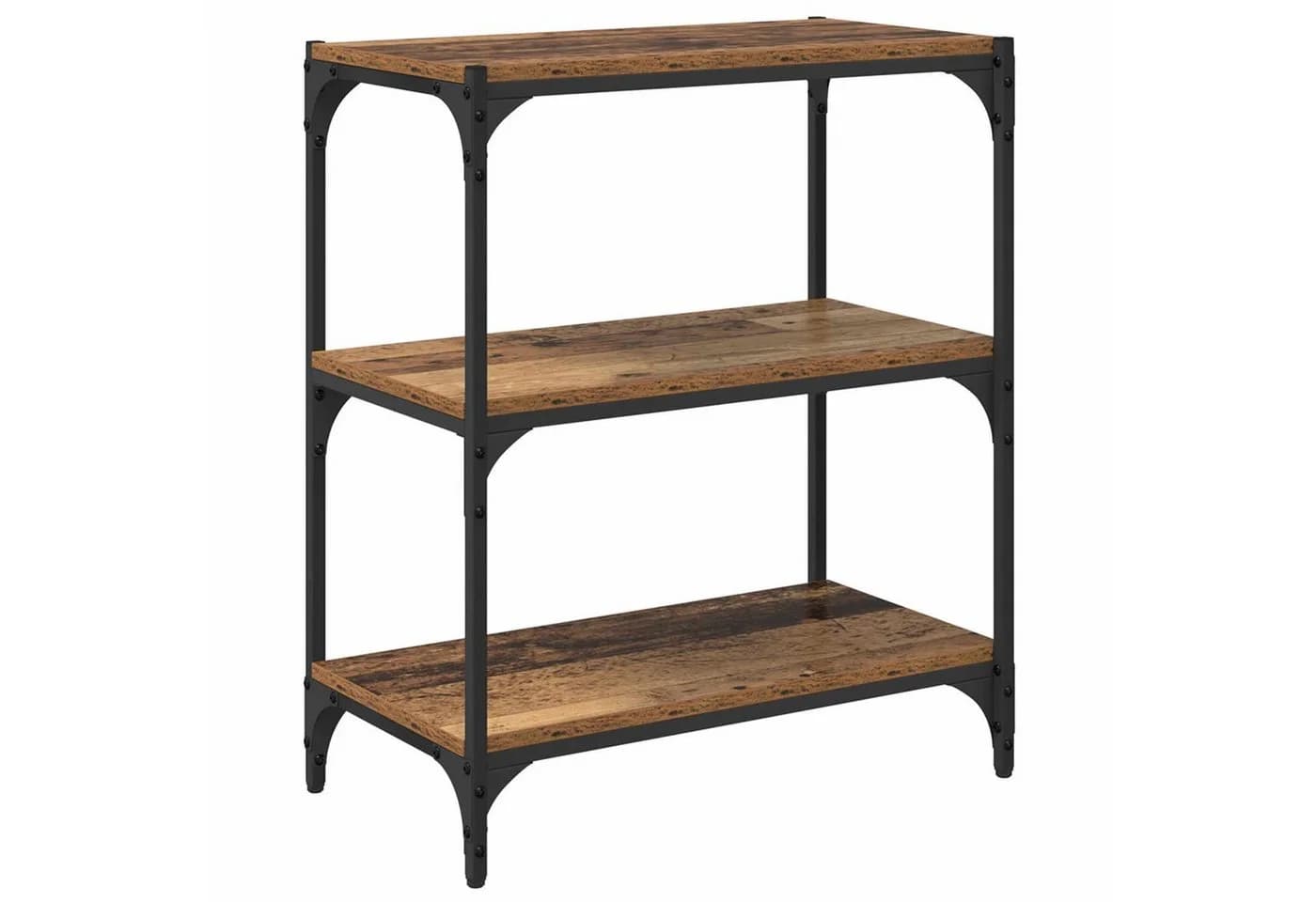 vidaXL Bücherregal Altholz Schwarz 60x33x70,5 cm Holzwerkstoff - Bild 2