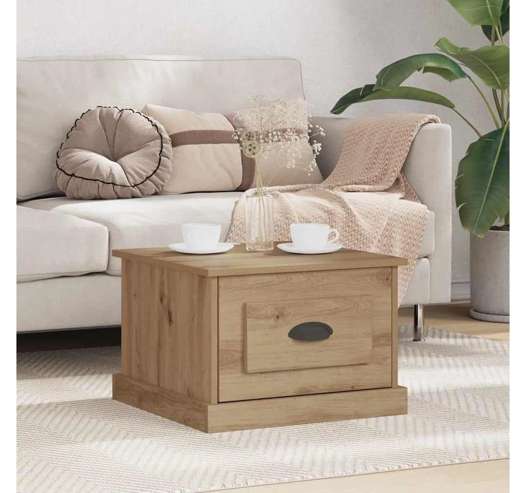 vidaXL Couchtisch Artisan-Eiche 50x50 cm Holzwerkstoff
