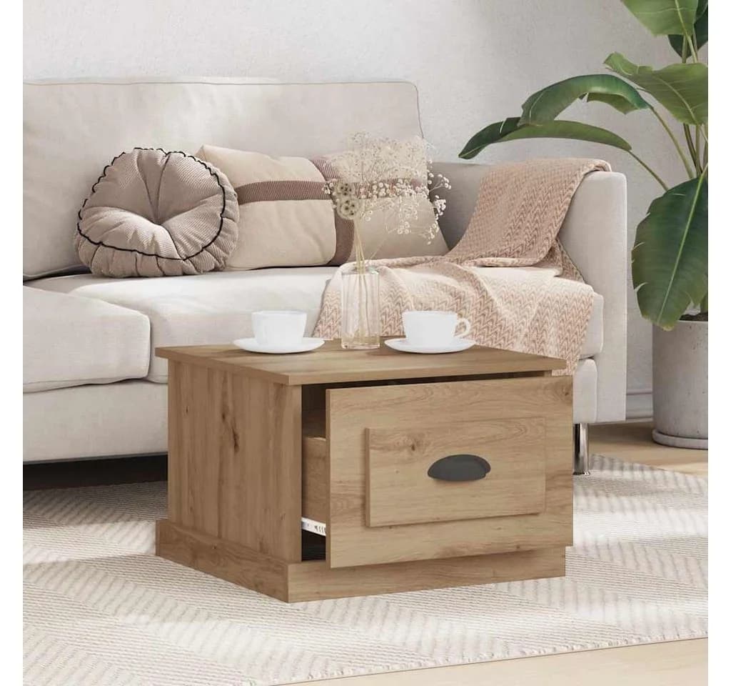 vidaXL Couchtisch Artisan-Eiche 50x50 cm Holzwerkstoff - Bild 4