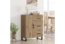 vidaXL Sideboard Artisan-Eiche Verbundholz und Eisen Bild 1