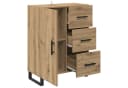 vidaXL Sideboard Artisan-Eiche Verbundholz und Eisen Bild 4