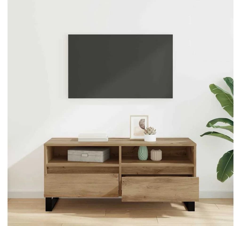 vidaXL TV-Schrank Artisan-Eiche 100 x 34,5 x 44,5 cm - Bild 4