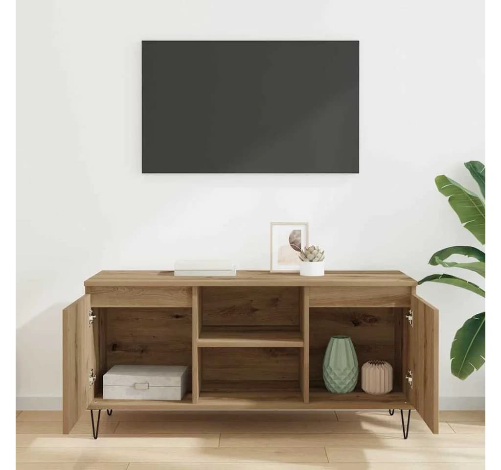 vidaXL TV-Schrank Artisan-Eiche Modern Holzwerkstoff - Bild 4