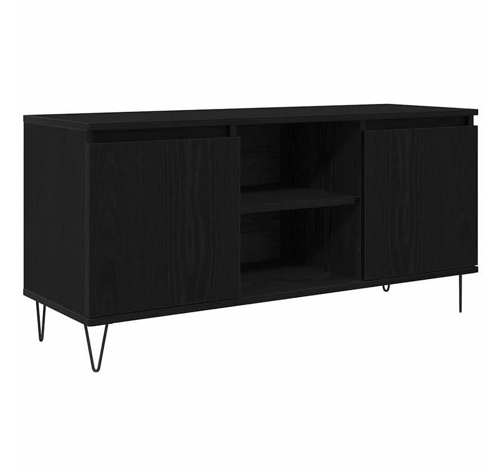 vidaXL TV-Schrank Schwarz Eichen-Optik Holzwerkstoff - Bild 2