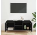 vidaXL TV-Schrank Schwarz Eichen-Optik Holzwerkstoff Bild 4
