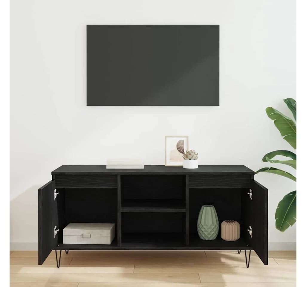 vidaXL TV-Schrank Schwarz Eichen-Optik Holzwerkstoff - Bild 4
