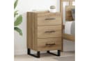 vidaXL Nachttisch Artisan-Eiche Holzwerkstoff 40x40x66 cm Bild 1